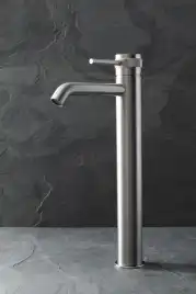 Смеситель для накладной раковины Allen Brau Priority 5.31A02-BN, однорычажный, высокий, Никель брашированный