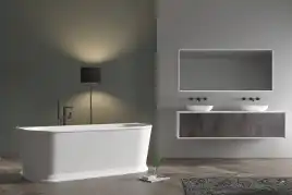 Акриловая ванна Abber 170х80 AB9276, отдельностоящая, Белая глянцевая