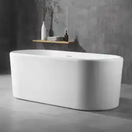 Акриловая ванна Abber 170х70 AB9272-1.7, отдельностоящая, Белая глянцевая