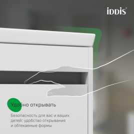 Тумба с раковиной IDDIS Zodiac X 60, подвесная, Белая, ZDX60WNi95K