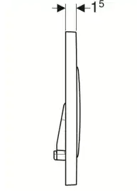 Клавиша смыва Geberit Sigma 20 115.882.SN.1 Нержавеющая сталь