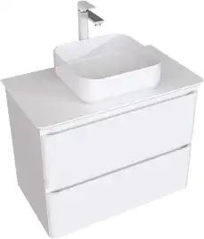 Тумба под раковину Aquanet Эмбер 80 белый матовый 330467