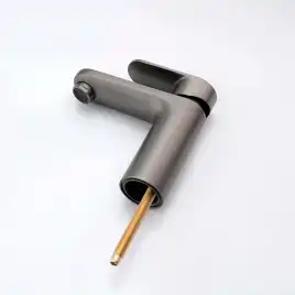 Смеситель для раковины Aquatek Ника AQ1812BGM, Оружейная сталь