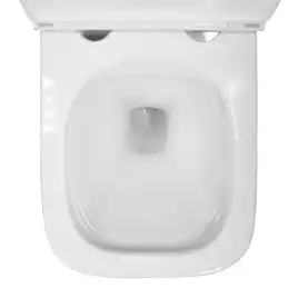 Унитаз подвесной Azario Pro PRO-0002 подвесной, безободковый, с сиденьем микролифт, Белый глянцевый