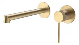 Смеситель для раковины Vincea Rim VBFW-2RM1BG встраиваемый однорычажный, брашированное золото