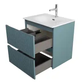 Тумба под раковину BelBagno UNO-MINI-500-2C-SO-AO подвесная, Голубой Матовый