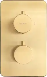 Смеситель для ванны Allen Brau Priority 5.3U123-GB (с внутренней частью, 3 выхода) золото браш