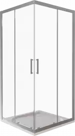 Душевой уголок Good Door LATTE CR-80-C-WE профиль Белый стекло прозрачное