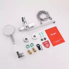 Смеситель для ванны и душа Raglo R03.22 с длинным изливом, Хром