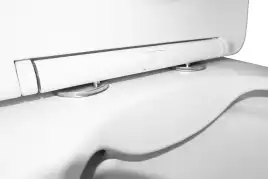 Унитаз напольный Azario ANTEO ROUND AZ-1219A безободковый, с бачком и сидением микролифт, Белый глянцевый