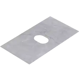 Тумба с раковиной подвесная Aqwella Geometria 80 GE01081WM+STG814X476GS, со столешницей серый камень, цвет белый