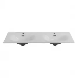 Керамическая раковина с двумя чашами BelBagno BB-8099-120-2