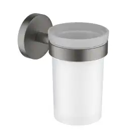 Стакан для ванной Aquatek Европа AQ4104BGM, Оружейная сталь