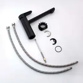 Смеситель для кухни Aquatek Ника AQ1880MB, Черный матовый