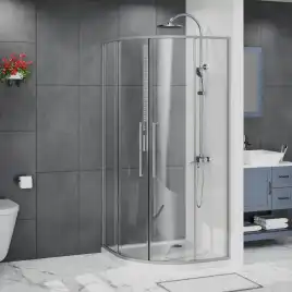 Душевой уголок Azario 100х100 AZ-S43-100-MGR-CL, профиль графит матовый, стекло Прозрачное