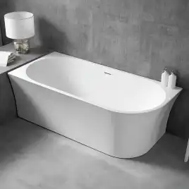 Акриловая ванна Abber 170х78 AB9257-1.7 L, отдельностоящая, Белая глянцевая