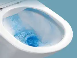 Унитаз подвесной CeramaLux NS-5178, безободковый с сиденьем микролифт Белый