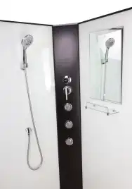 Душевая кабина Niagara Classic 90х90х200 NG-6708-14BKG высокий поддон, с гидромассажем, 67081414BKG