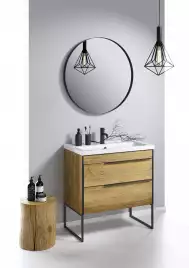 Зеркало Aqwella 5 stars RM 80х80 RM0208BLK без подсветки, Черный