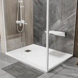 Душевой поддон WasserKRAFT Rhin 44T 120х100 из искусственного камня 44T10 Белый