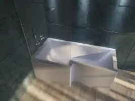 Акриловая ванна Marka One Linea 165х85 01лин16585л левая, Белая