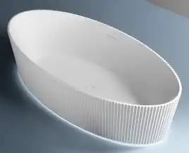 Акриловая ванна Abber 180х85 AB9327, отдельностоящая, Белая глянцевая