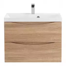 Тумба под раковину BelBagno MARINO-600-2C-SO-WO-P подвесная Rovere Bianco