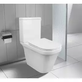 Унитаз-компакт Azario Candy AZ-1503B напольный, безободковый, с бачком и сидением микролифт, цвет белый