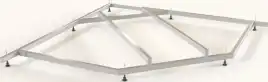 Сборный каркас к ванне Aquatek Ума 145х145 (шпильки)