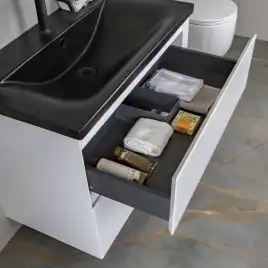 Тумба с раковиной AVS Гармония 80 белая, N821-07-800WG-01-810BM