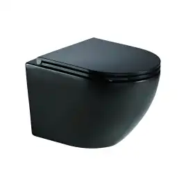 Унитаз подвесной AVS Сфера 801-0034-P-T2-MB безободковый, черный матовый