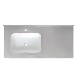 Раковина мебельная AVS Шарм 120x56 L белая/серая