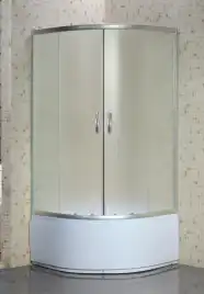 Душевой уголок Loranto 80х80х195, поддон 40 см, профиль сатин, CS-8010S