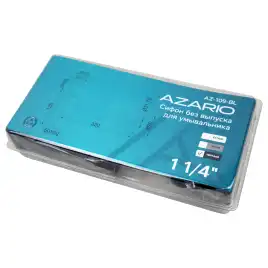 Сифон для раковины AZARIO AZ-109-BL G 1 1/4, без выпуска, квадрат, латунь, черный