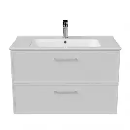 Тумба под раковину Kerama Marazzi PIANO CLASSIC 85 см, PIA.CL.85\WHT.M подвесная, Белая матовая