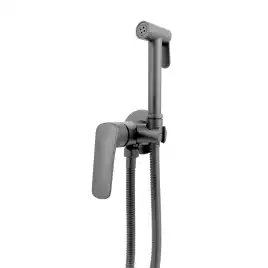 Смеситель с гигиеническим душем Aquatek Вега AQ1019BGM, Оружейная сталь