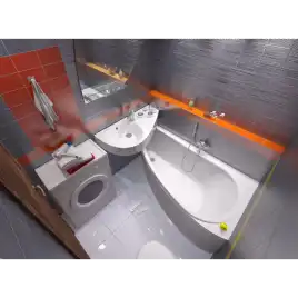 Акриловая ванна 1Marka PICCOLO 170х75 Асимметричная белая Правая 01пк1775п