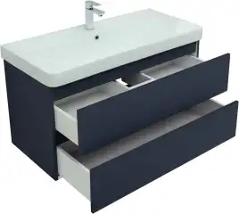 Тумба под раковину Aquanet Вега 2.0 100 маренго, подвесная, 337945