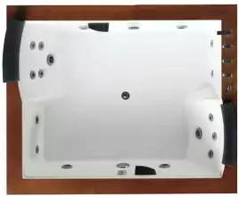 Акриловая ванна Gemy G9052 II B R 186х151 с гидромассажем, правая