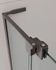 Душевой уголок CEZARES SLIDER-AH-1-80-90/100-C-GM прозрачное стекло, профиль Оружейная сталь