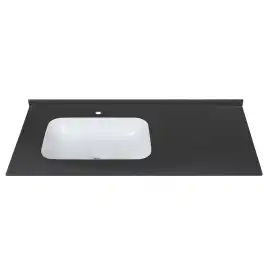 Раковина мебельная AVS Шарм 120x56 L белая/черная