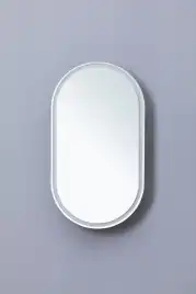 Зеркальный шкаф Aquanet Монте 50 белый, с LED подсветкой, 344787