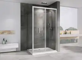 Душевой уголок ABBER Sonnenstrand 120х75 см, AG07120-S75, профиль хром, стекло прозрачное