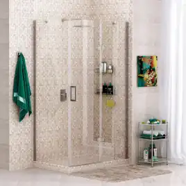 Душевой уголок WasserKRAFT Aller 10H 120х90 10H07R профиль Хром стекло Прозрачное