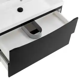 Тумба под раковину BelBagno MARINO-900-2C-SO-NL-P подвесная Nero Lucido