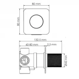 Переключатель на 3 выхода WasserKRAFT Schunter 8200 A307 Золото