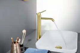 Смеситель для раковины Aquatek Европа AQ1304BG, Золото матовое