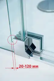 Душевой уголок CEZARES SLIDER-AH-2-70/80-100/110-C-Cr прозрачное стекло, профиль Хром