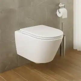 Унитаз подвесной Azario NOVE AZ-9312T подвесной, безободковый, со смывом 