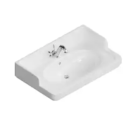 Раковина Kerama Marazzi POMPEI подвесная/мебельная 80, белая глянцевая, PO.wb.80